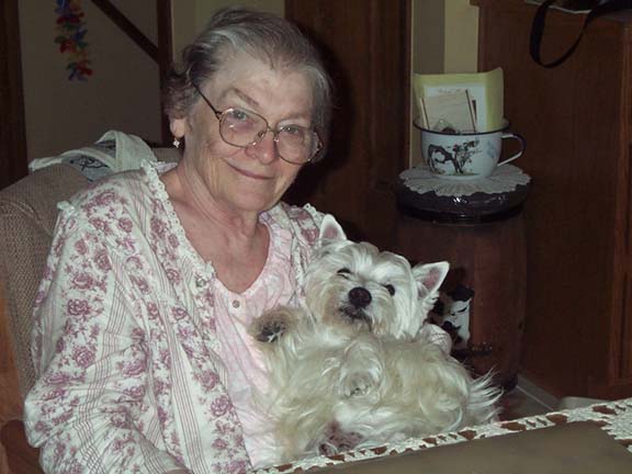 Joey in grandma's lap